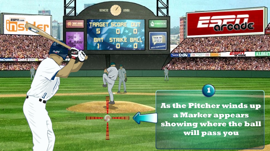 instructions of espn arcade baseball